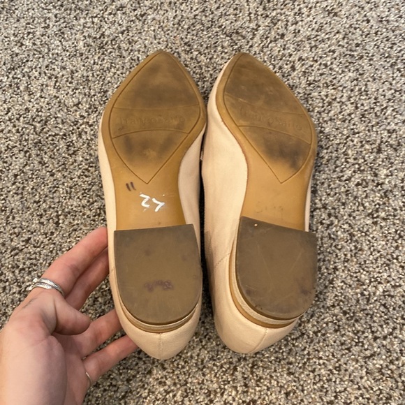 Franco Sarto Women's Cream Leather Loafers, 8.5 - Picture 4 of 5